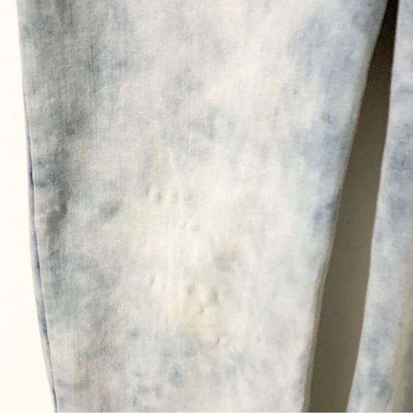 Peter Nygrad Luxe Denim Stretch Crop Court Denim Jeans Raw Hem Distressed Wash - Picture 7 of 14